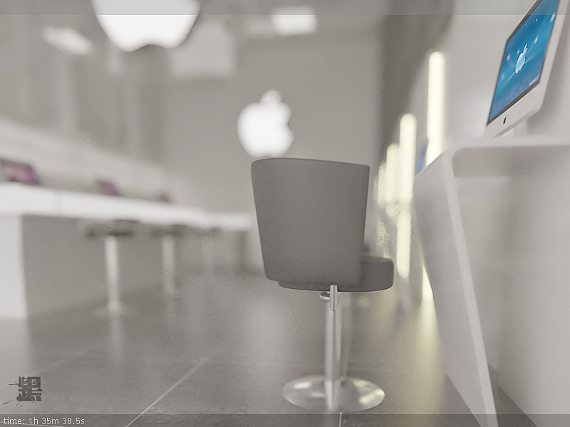 苹果展厅设计（图ZNDA2MzM2OA==） - 其他三维 - 站酷设计师Lupinghua原创素材 - 站酷ZCOOL