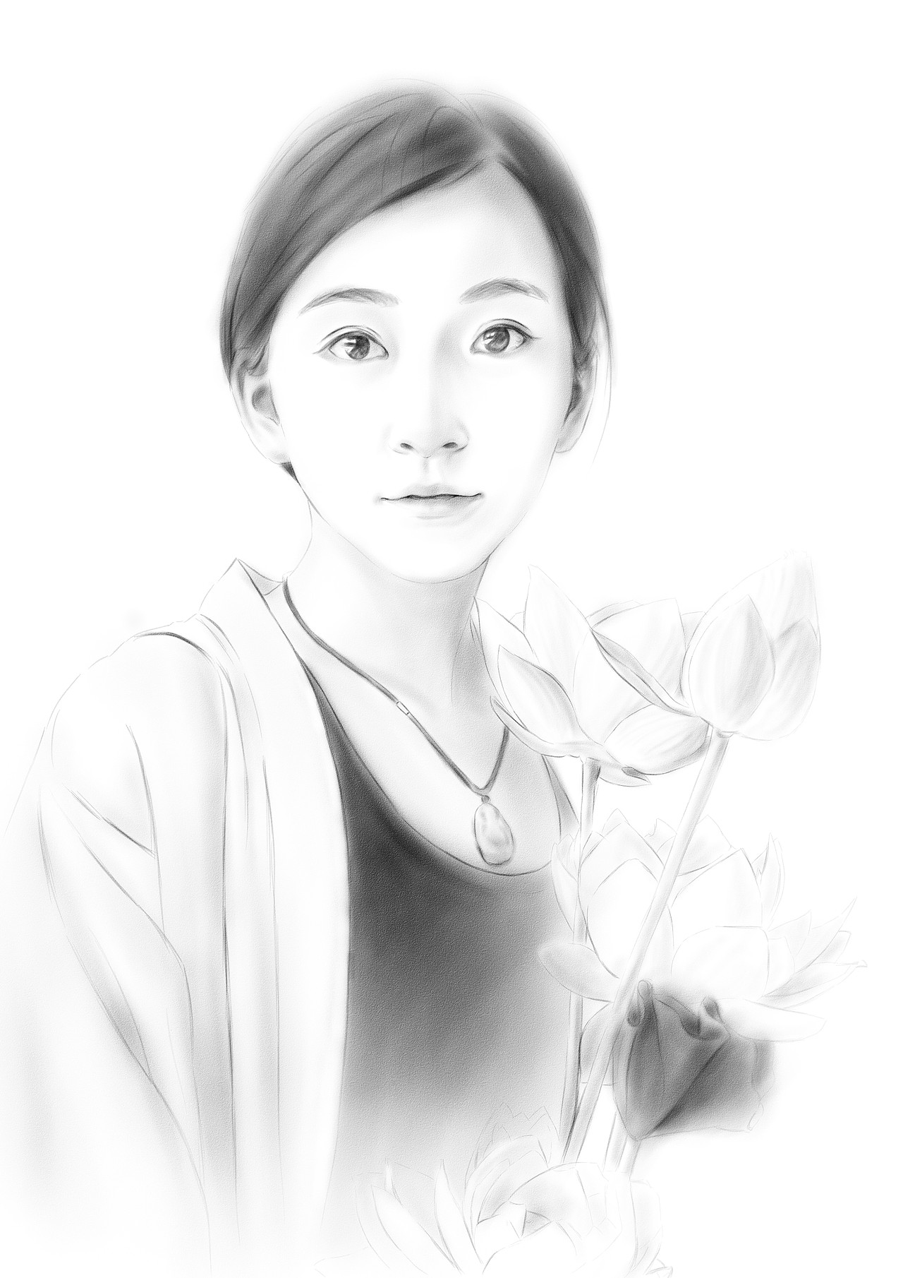 原创 素描人像|插画|创作习作|珊珊姓唐_原创作品-站酷zcool