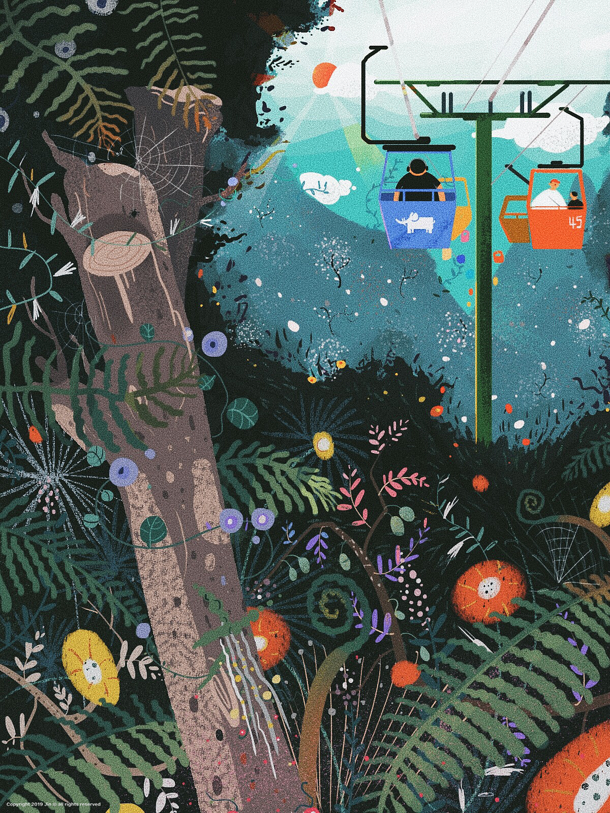 關(guān)于森林的故事合集（圖ZMTgwMTM1MTQw） - 商業(yè)插畫 - 站酷設(shè)計(jì)師阿蚌Boom原創(chuàng)素材 - 站酷ZCOOL