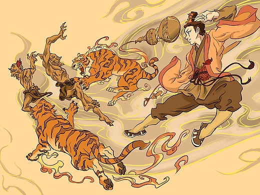 道士捉妖插画-创作习作80037天前蒲小铃ip形象插画-概念设定400164天