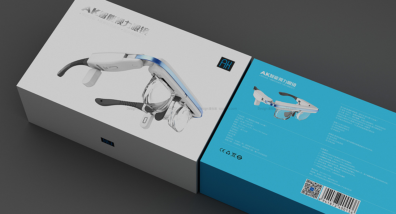 智能近视眼镜包装设计方案