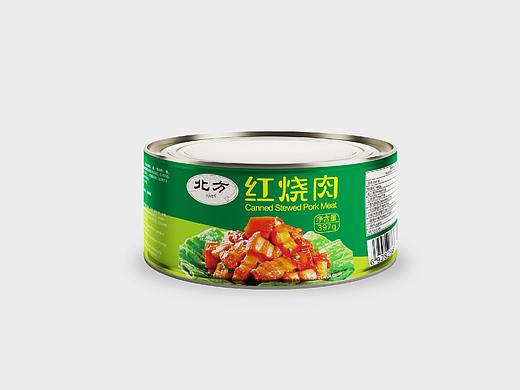 红烧肉罐头包装设计 猪肉 午餐肉罐头包装设计