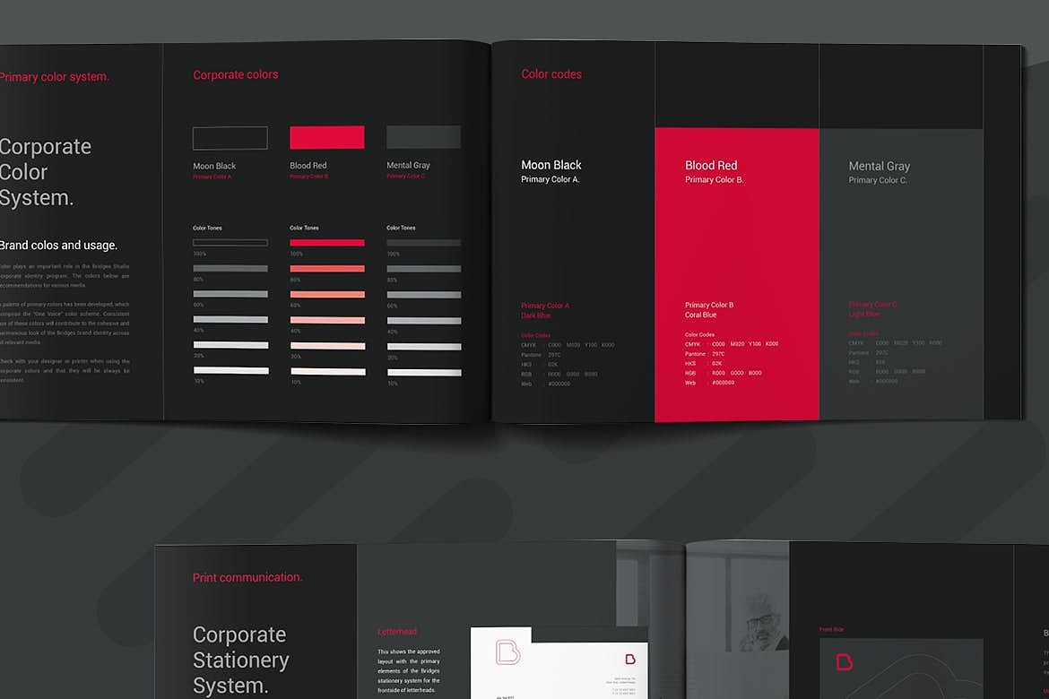 Bridges品牌VI手册设计（图ZMjU1NjQ5NDYw） - 品牌 - 站酷设计师RoblesTegan原创素材 - 站酷ZCOOL