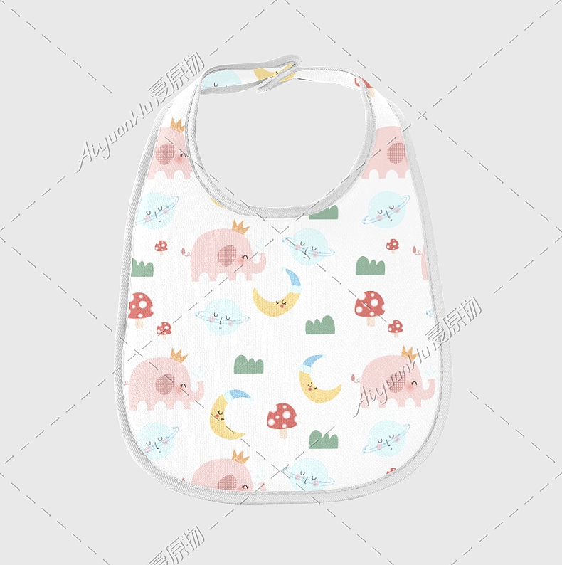 卡通大象和恐龙图案设计