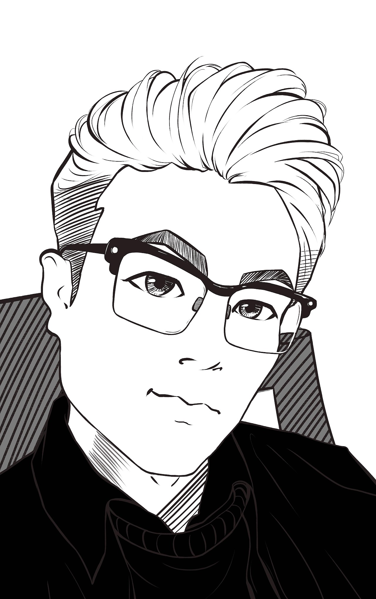 卡通形象人物肖像