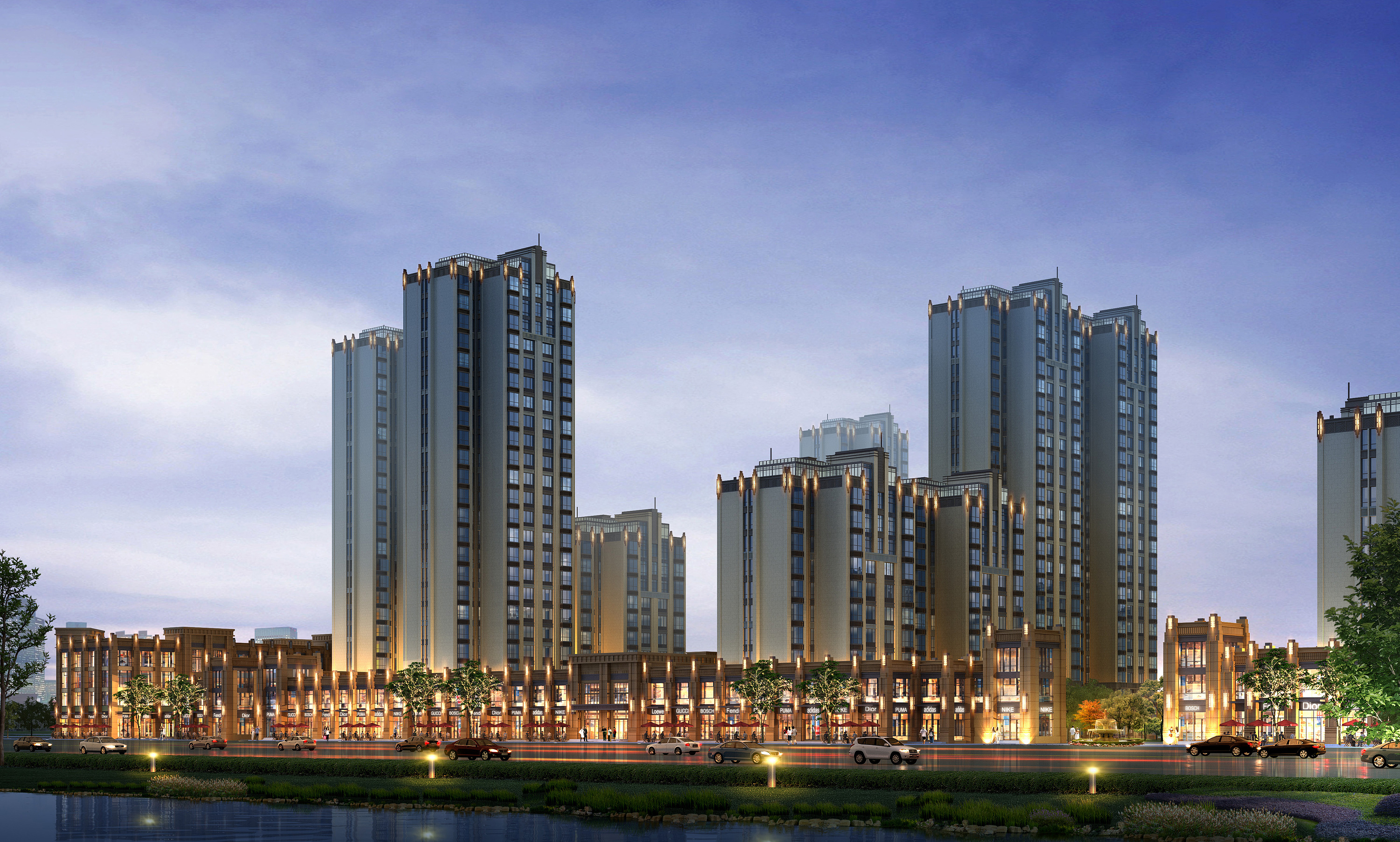 金昌某小区建筑效果图设计