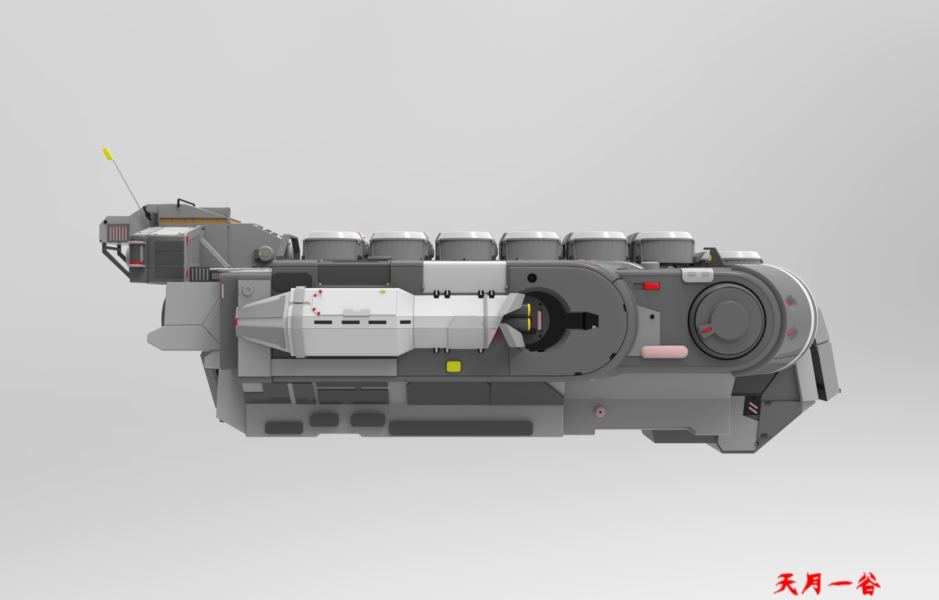 maya工业建模 宇宙飞船三维模型制作