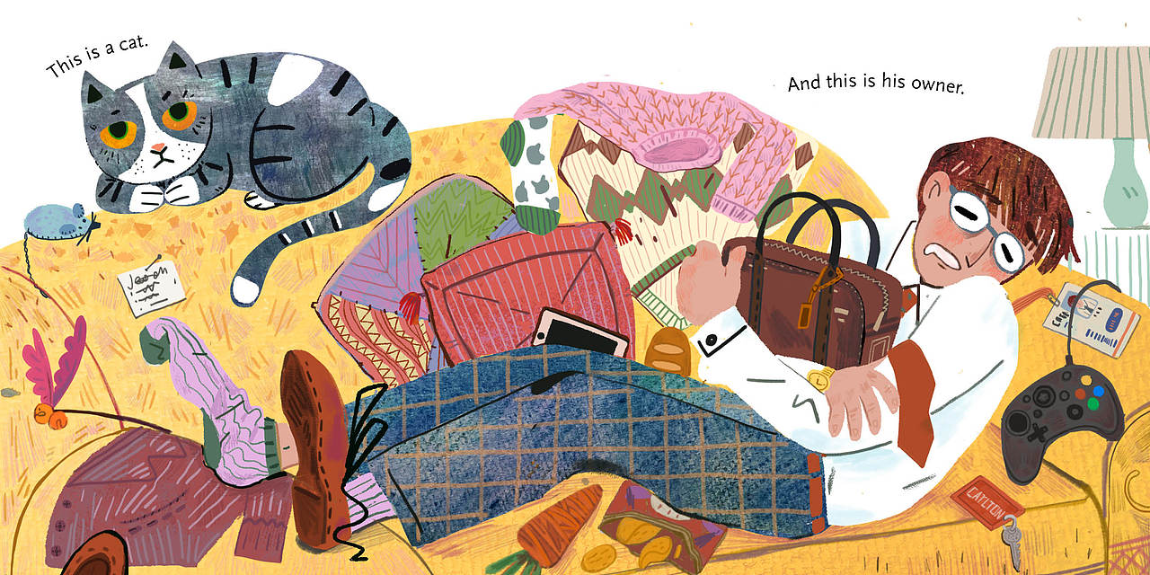 Cat's Job 猫咪的工作--绘本设计