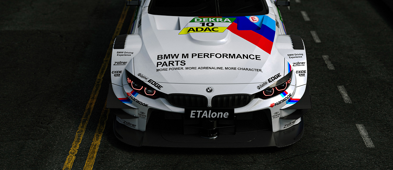 宝马m4dtm赛车渲染