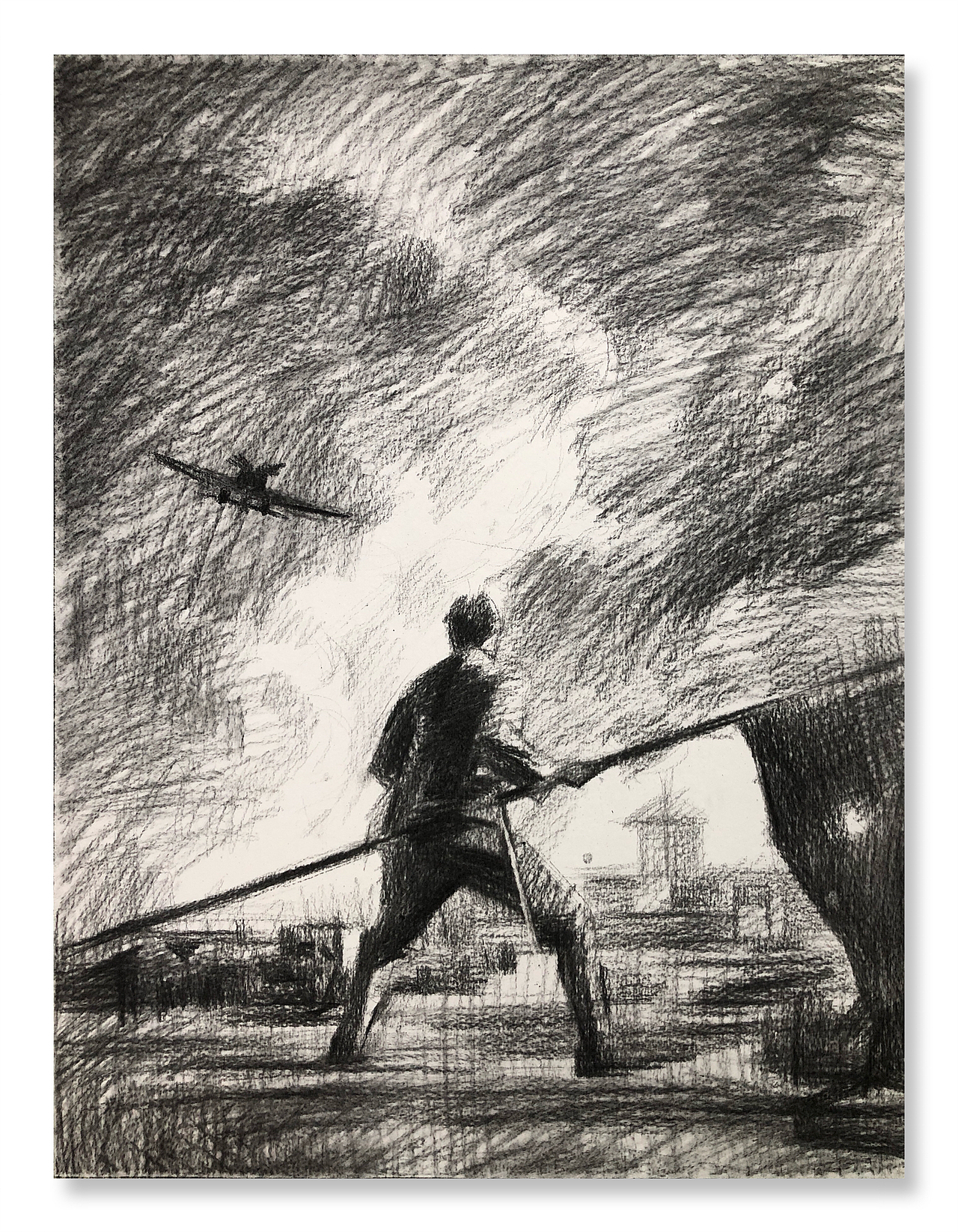 素描电影场景八佰