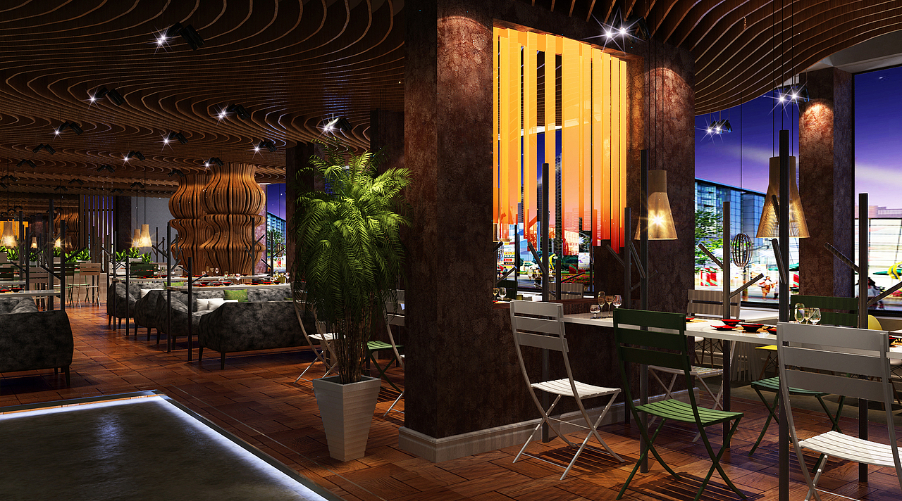 一套餐饮空间设计（图ZMjc1MTk1OTY=） - 家装设计 - 站酷设计师大大大白天原创素材 - 站酷ZCOOL