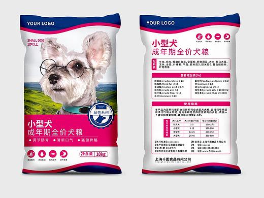 一款天然狗粮包装 