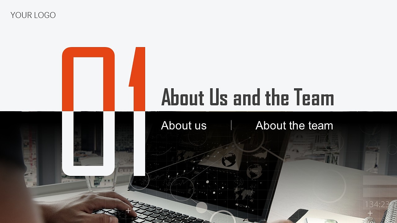 2017通用项目宣传推广红蓝金3色PPT模板