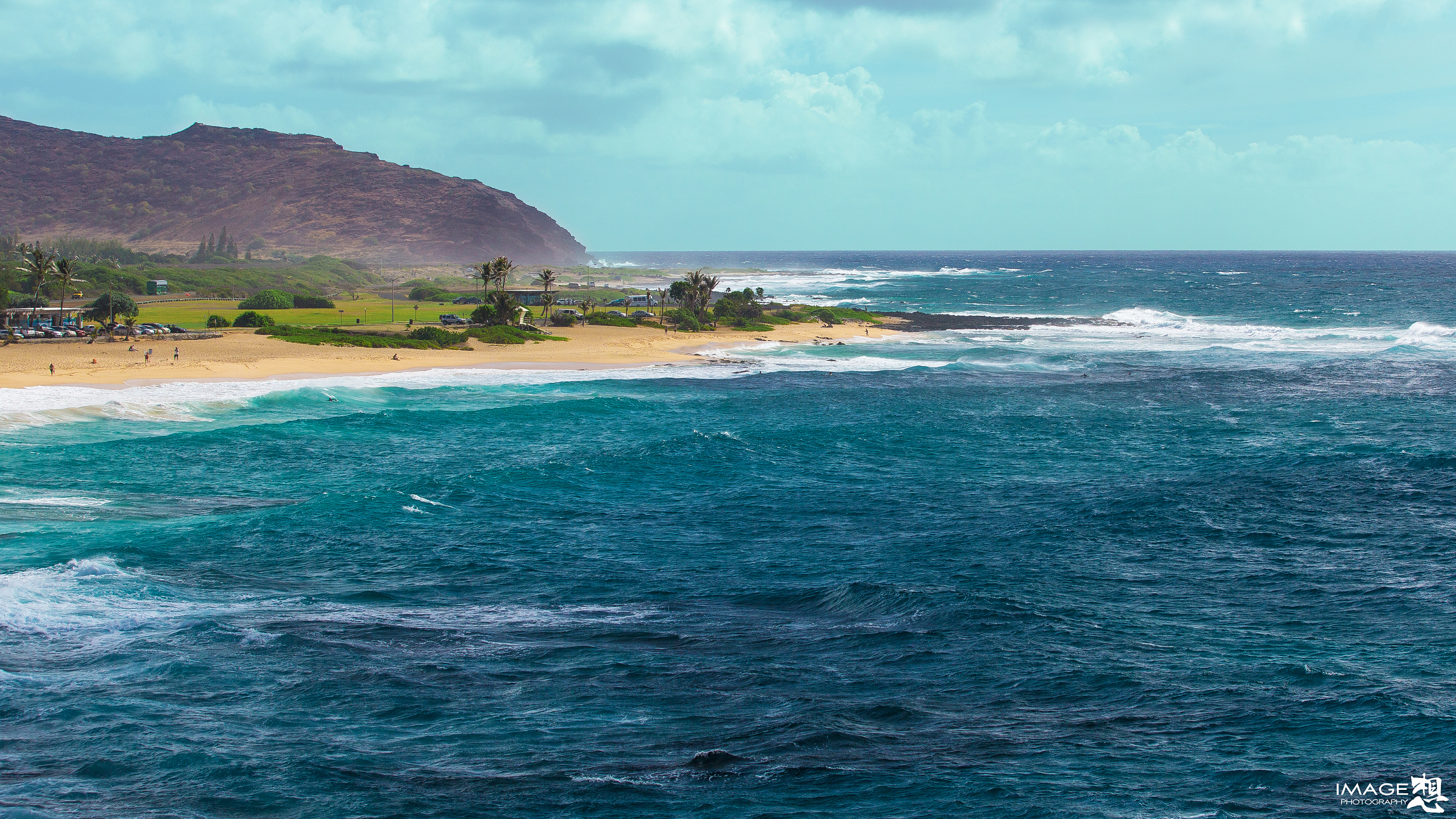 夏威夷海边灯塔风景桌面壁纸-壁纸图片大全