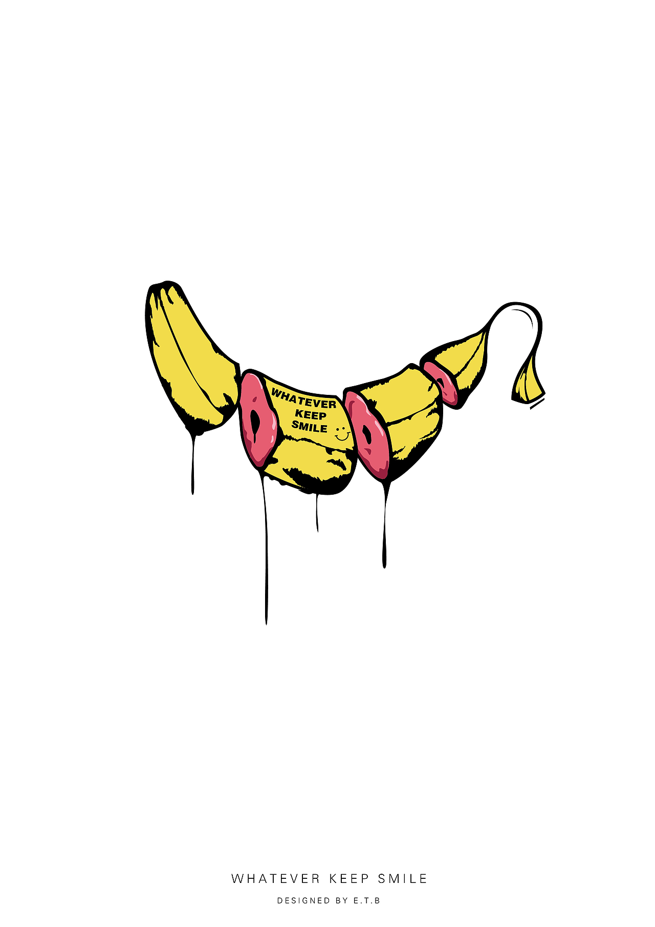 水果系列之香蕉（图ZNDI0MTE2NTI=） - 新锐潮流插画 - 站酷设计师semsem原创素材 - 站酷ZCOOL