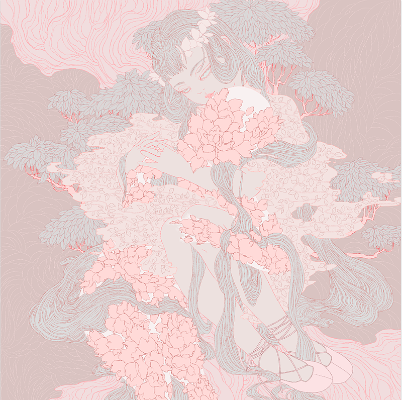 插画|暖流|，附勾线过程（图ZNzEwMDQ3MDg=） - 创作习作 - 站酷设计师释开达原创素材 - 站酷ZCOOL