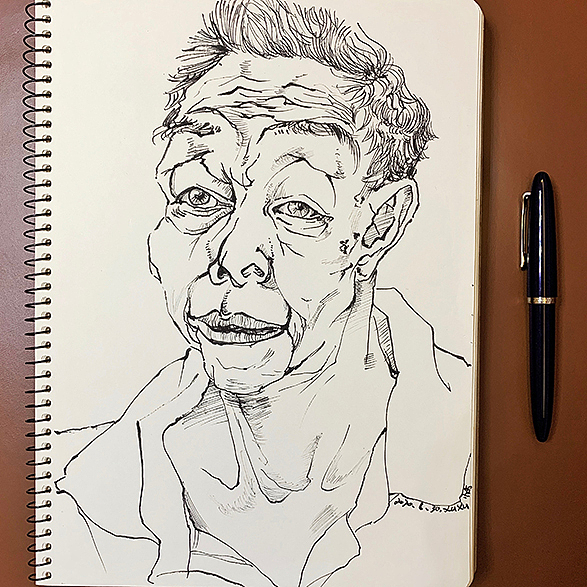 钢笔画速写练习