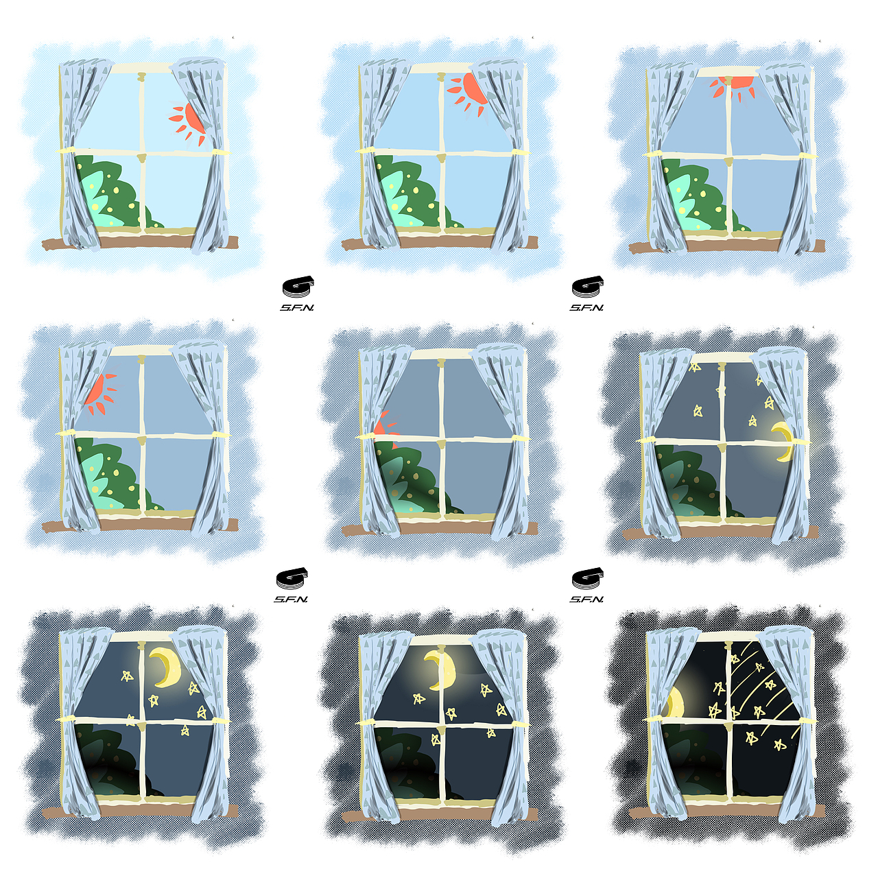  色彩构成课程—成果集