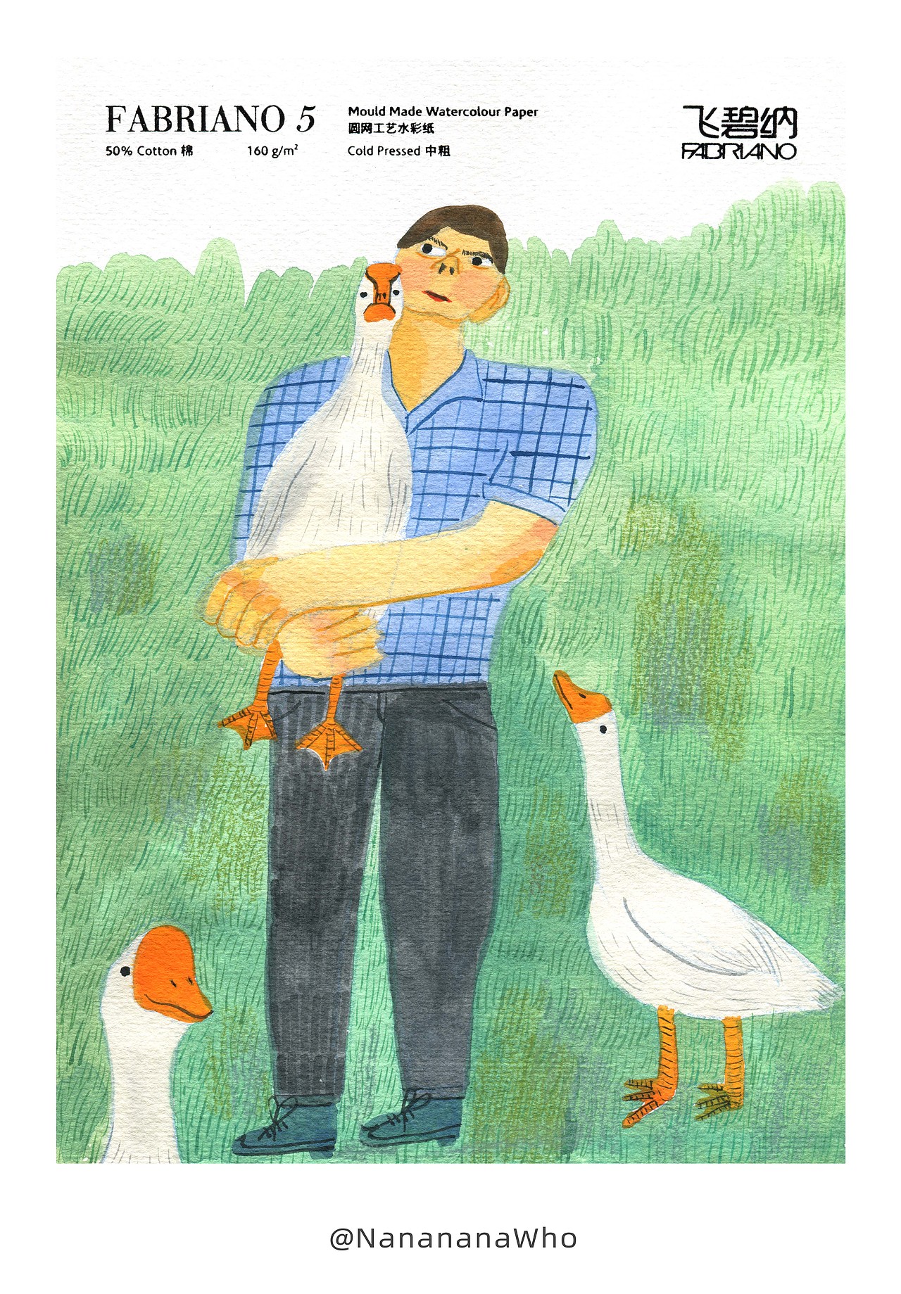 意大利飞碧纳水彩纸测试