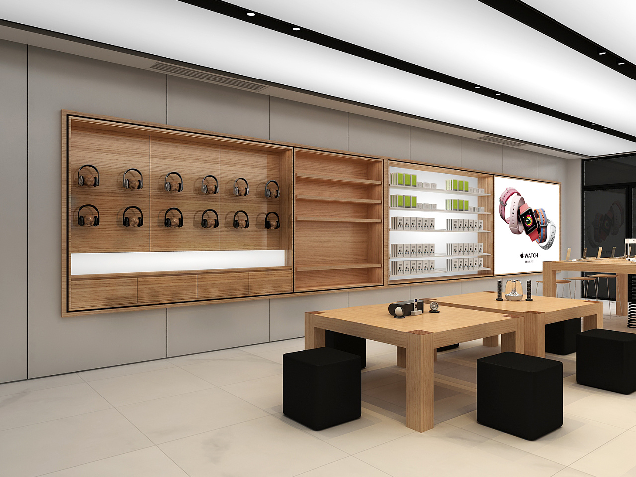 苹果展示厅|空间|展陈设计|疾亮切 - 原创作品 - 站酷 (zcool)