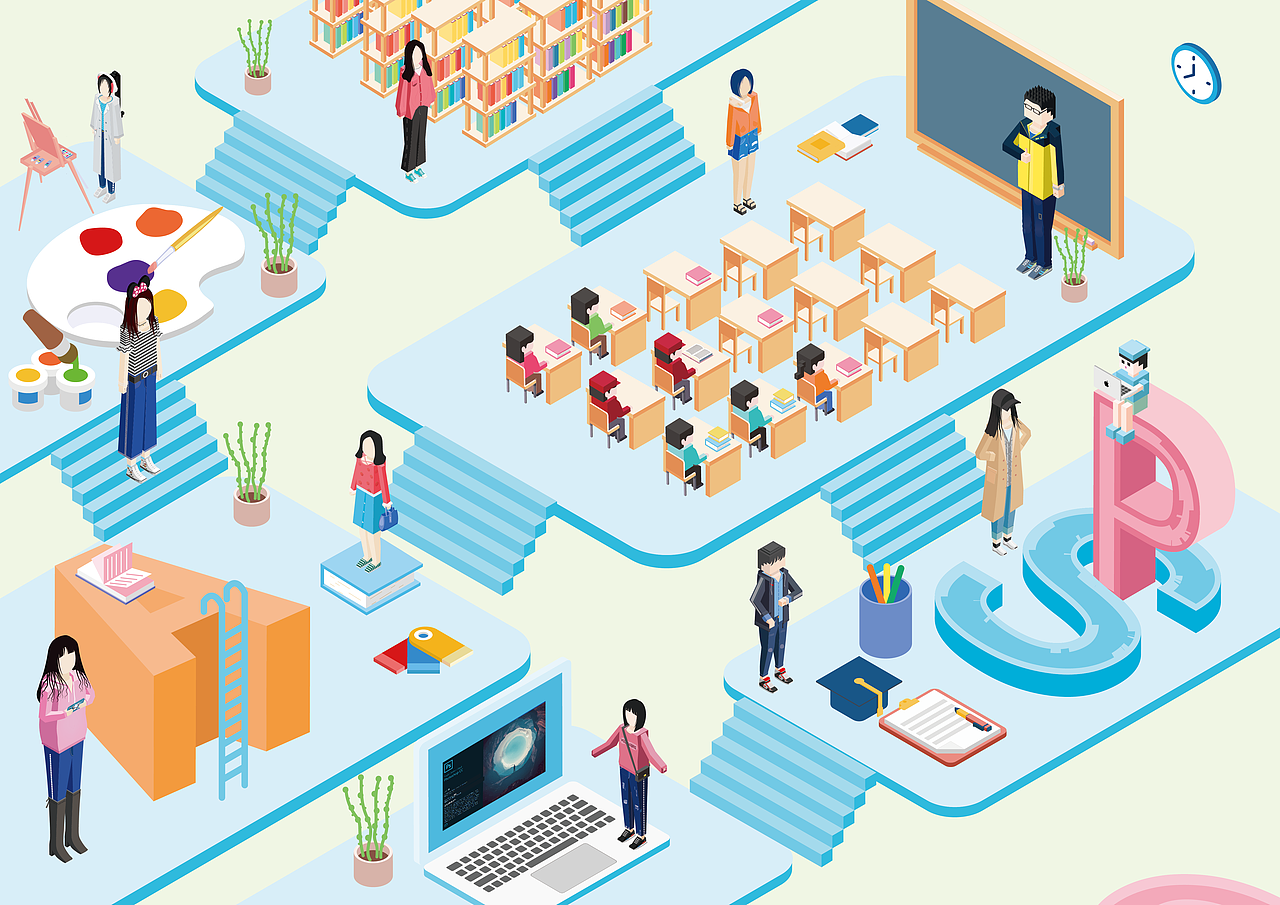 毕业设计——“瑾夏年华”2.5D插画设计（图ZMTYxNTYzNzY4） - 艺术插画 - 站酷设计师醉生木木夕原创素材 - 站酷ZCOOL