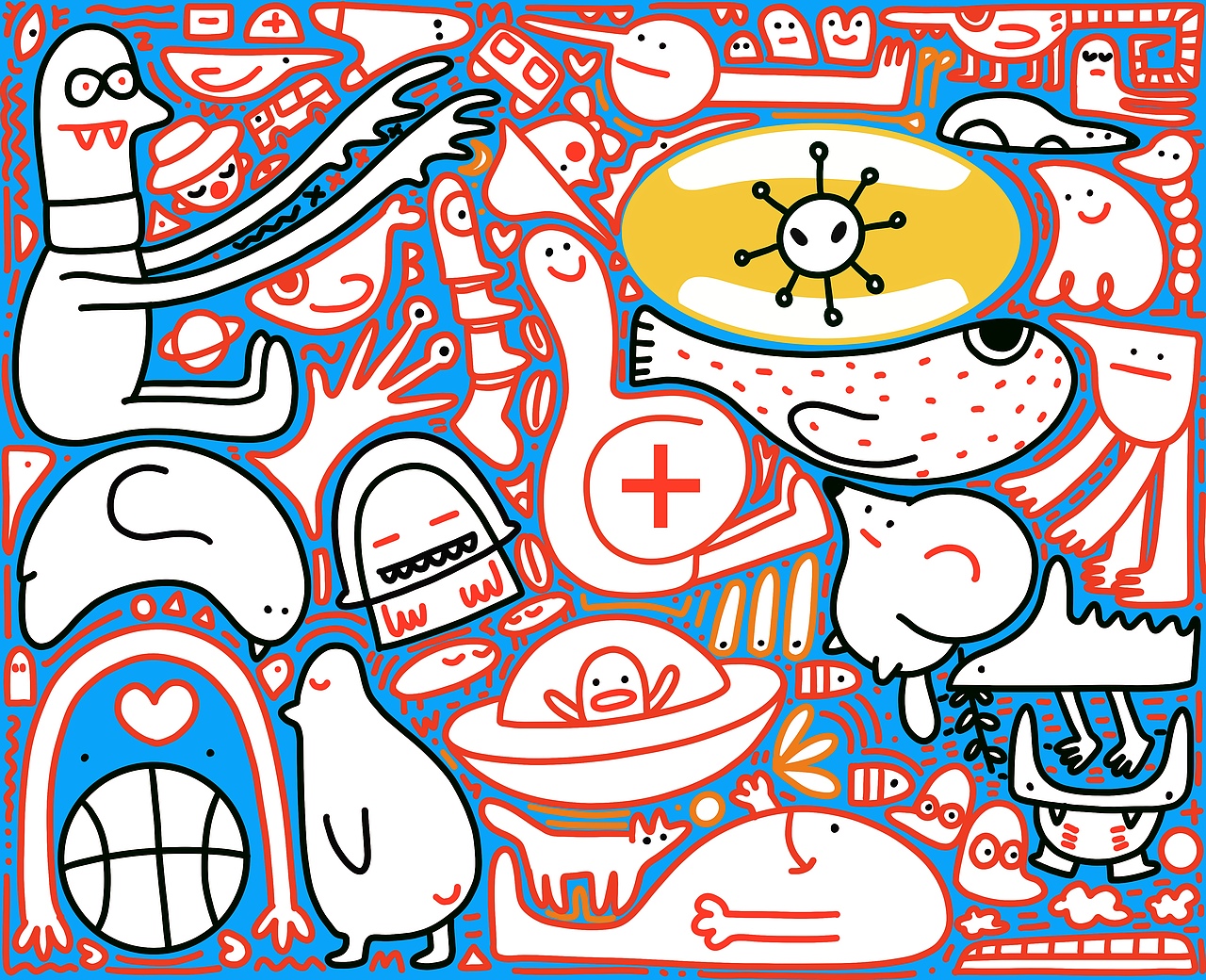 一路上都在涂鸦