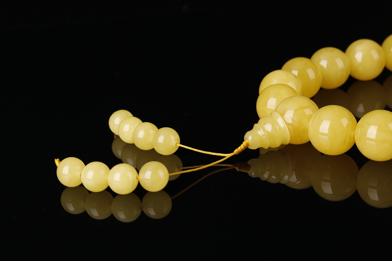 文玩琥珀蜜蜡念珠