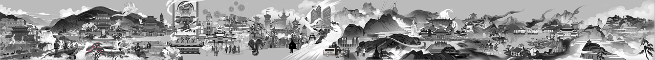 陕旅集团【锦绣陕旅】贺岁长卷(陕西)(图ZMjM3NzI5MjY0) - 商业插画 - 站酷设计师特浓TN原创素材 - 站酷ZCOOL