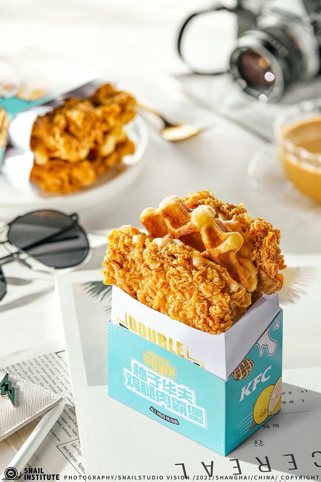 华夫鸡腿堡拍摄 | KFC​ X 蜗牛工作室SnailStudio（图ZMjYyNjEyNDEy） - 美食摄影 - 站酷设计师SnailStudio原创素材 - 站酷ZCOOL