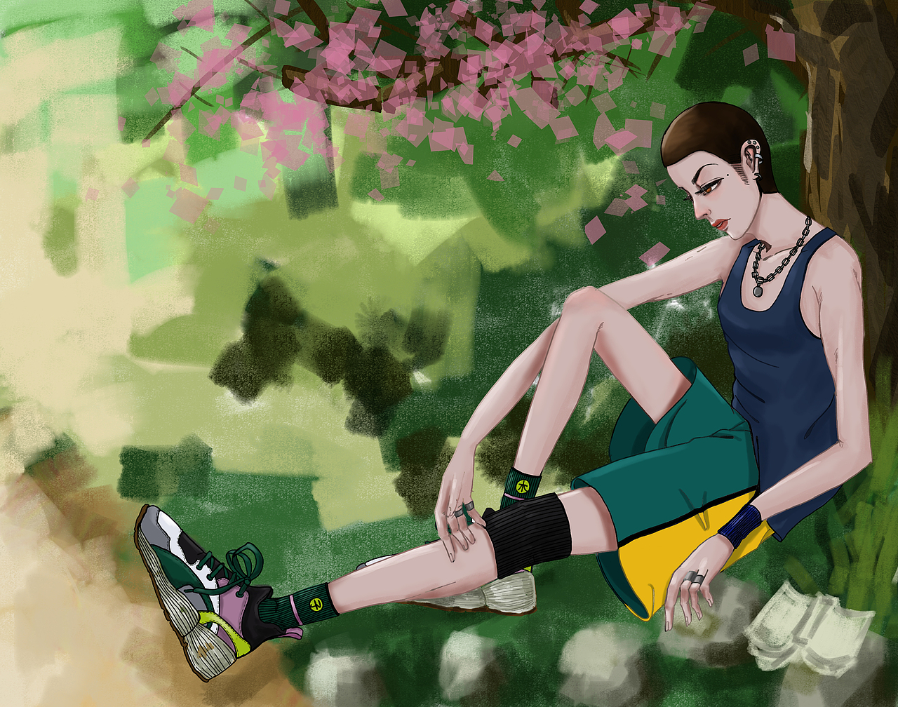 静坐（图ZMjI2NjMzNjky） - 艺术插画 - 站酷设计师lizimu子木原创素材 - 站酷ZCOOL