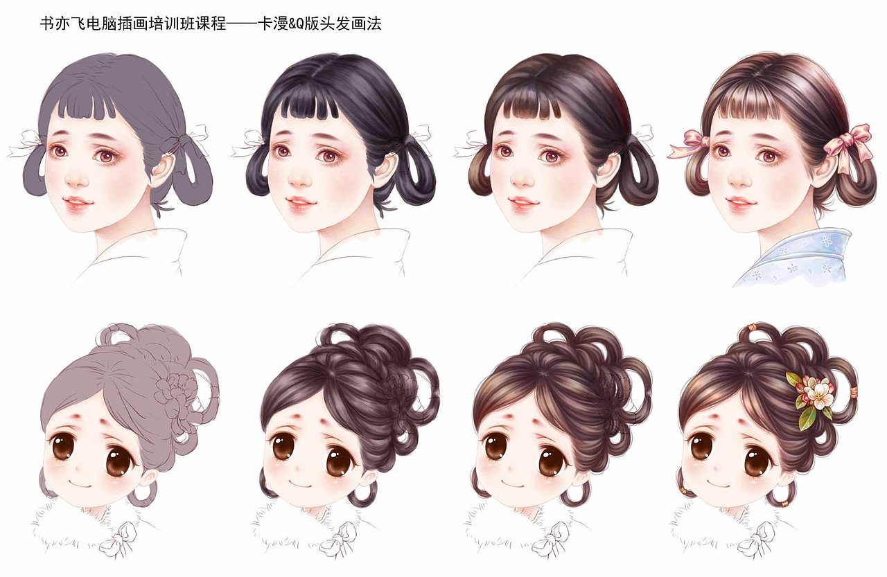【书亦飞】书亦飞电脑插画培训班——绘画过程（图ZMTEzMzUzMjgw） - 创作习作 - 站酷设计师书亦飞原创素材 - 站酷ZCOOL