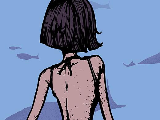 少女與微風(fēng)系列3（個人主頁-ZNTMxODA2MjQ=） - 繪本 - 站酷設(shè)計師黑臉貓掌柜原創(chuàng)素材 - 站酷ZCOOL