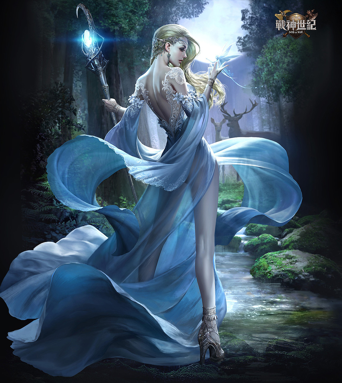 为游戏《战神世纪》创作的宣传图