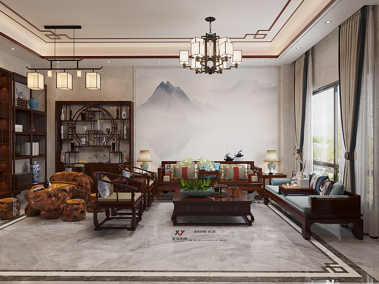 新中式——恬淡中和 翰墨飘香