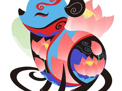 2020鼠年卡通插画设计