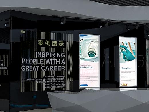 瑞鹤医疗展厅装饰案例展示