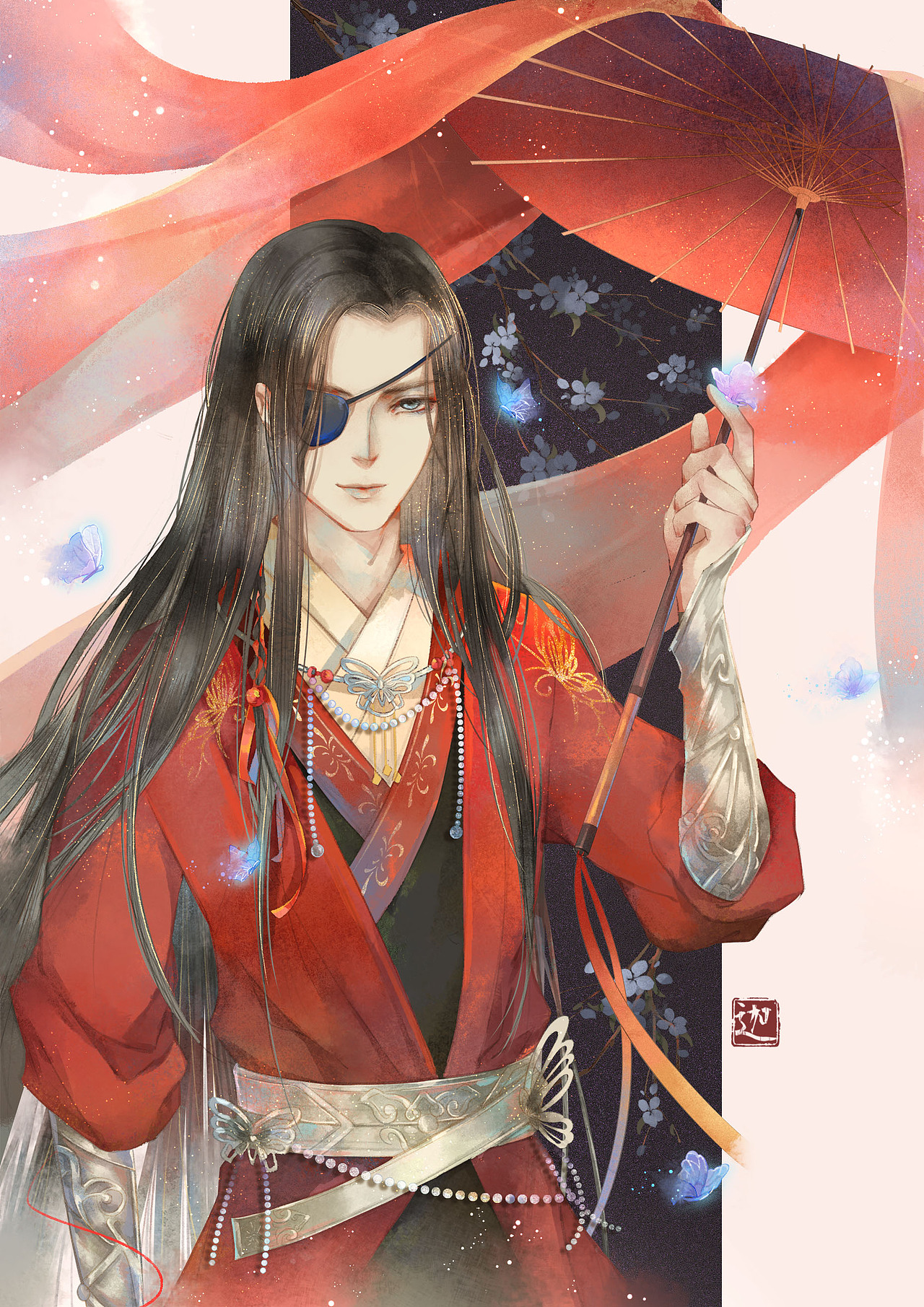天官赐福 花城（图ZMTk2NjE3NDY4） - 创作习作 - 站酷设计师炭酸原创素材 - 站酷ZCOOL