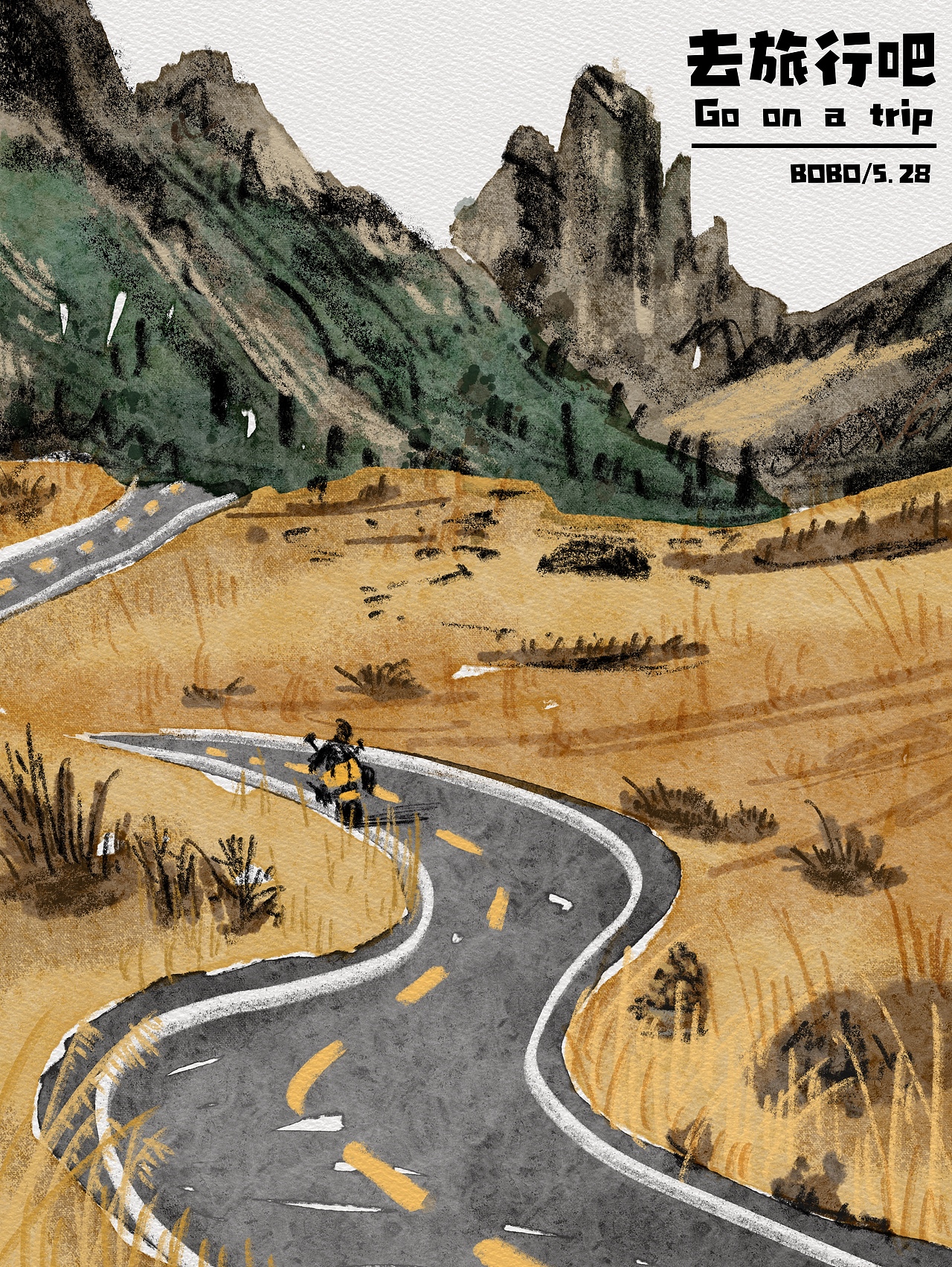 速写风景（图ZMzAyODUzOTMy） - 商业插画 - 站酷设计师bobo里原创素材 - 站酷ZCOOL