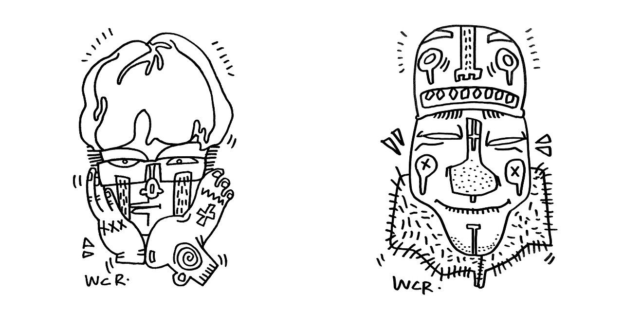 FaceDoodle│怪相涂鸦（图ZNjQ1ODE3MzI=） - 艺术插画 - 站酷设计师王晨睿原创素材 - 站酷ZCOOL