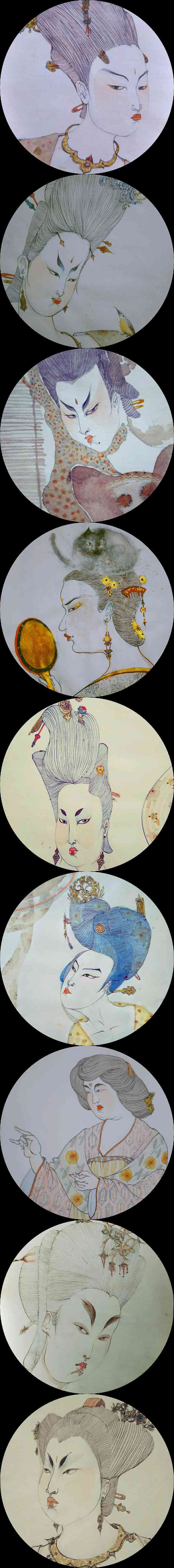 美人面具（图ZOTUxMjYxMDg=） - 商业插画 - 站酷设计师逸兴爱几线原创素材 - 站酷ZCOOL