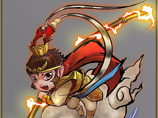 水墨中国风齐天大圣