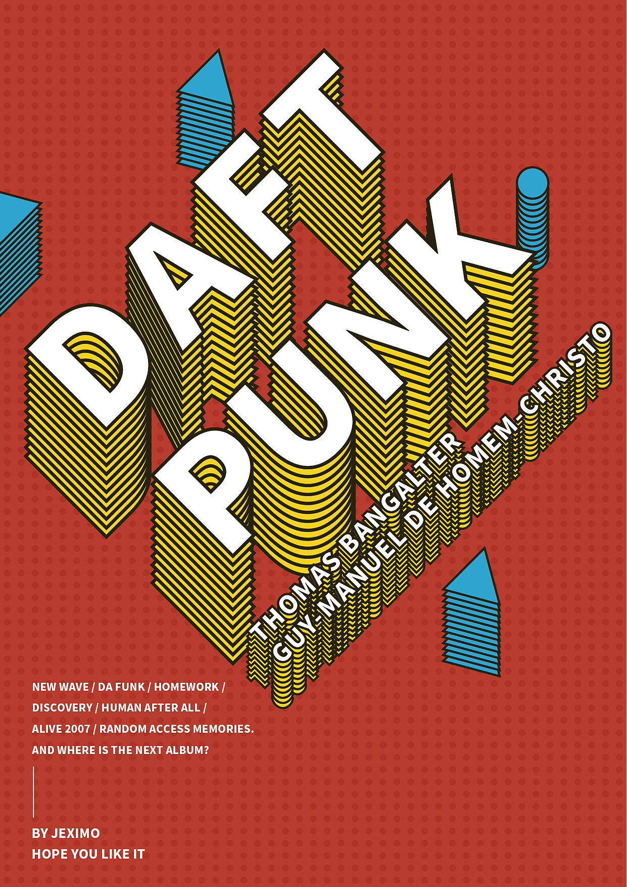 每周一练-测试波普风格配色海报