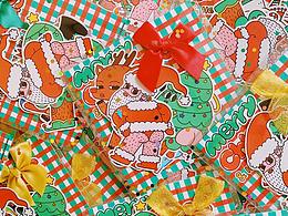 圣誕露pp系列周邊貼紙