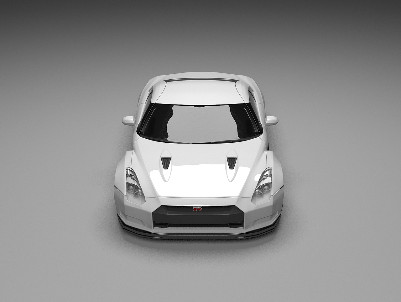 尼桑gtr跑车模型_钟华设计-站酷zcool