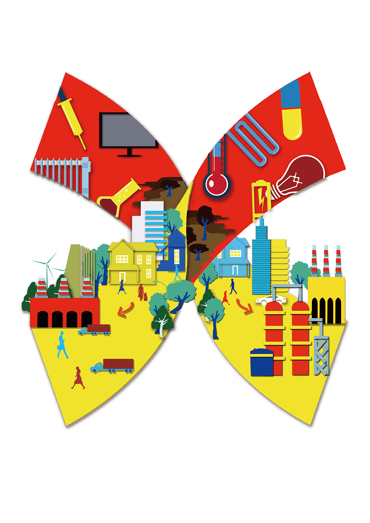 插图-垃圾分类（图ZMjMwMzc5MTQ0） - 图案 - 站酷设计师骚年先锋队原创素材 - 站酷ZCOOL