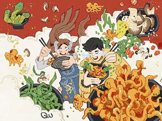 插画食谱和菜单