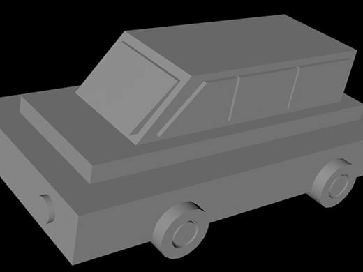 C4D制作简易小汽车