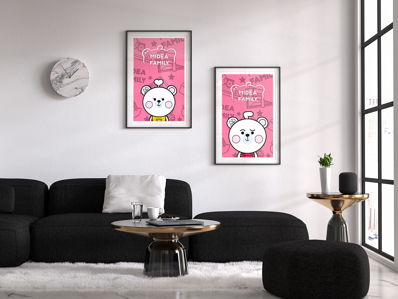 Midea Family 形象Q版设计