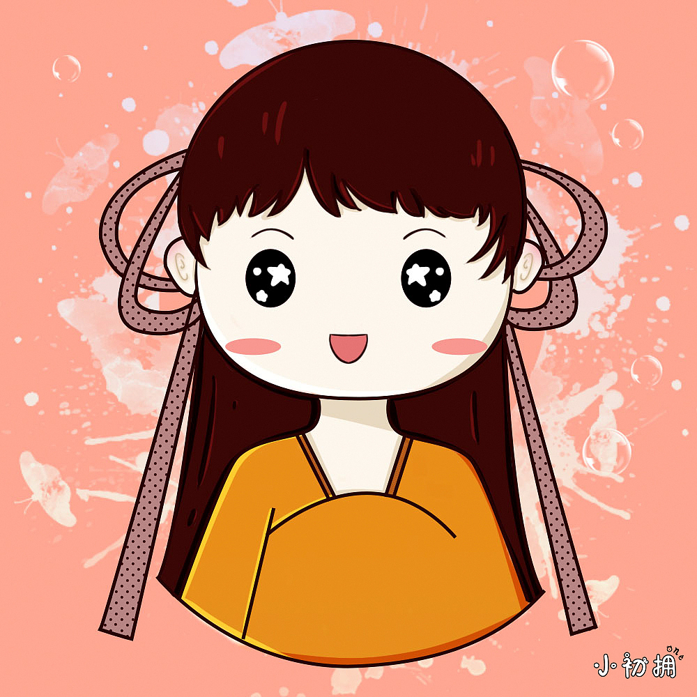 可爱的小女生（图ZMjQ2NDAxMjQ0） - 商业插画 - 站酷设计师初拥原创素材 - 站酷ZCOOL