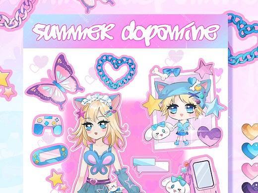 【原创贴纸】夏日多巴胺